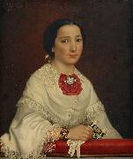 Emma Ekwall Portratt forestallande Maria Dominica Ricci oil painting reproduction